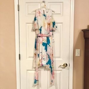 Calvin Klein Floral Midi Dress (petite)